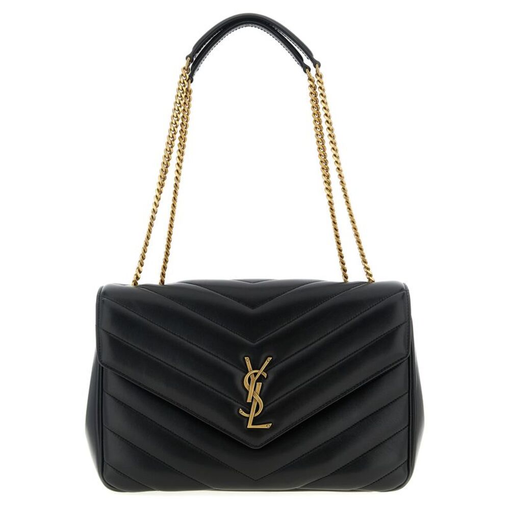 Saint Laurent Black Lamb Leather Shoulder Women's Bag